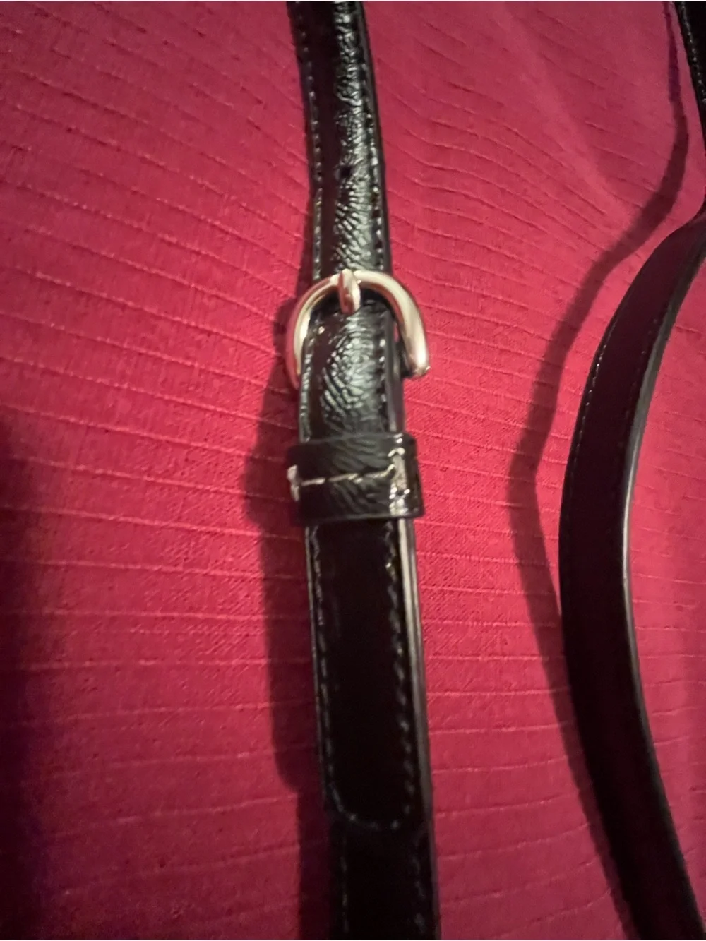 Coach Black Patent Leather replacement adjustable handbag strap